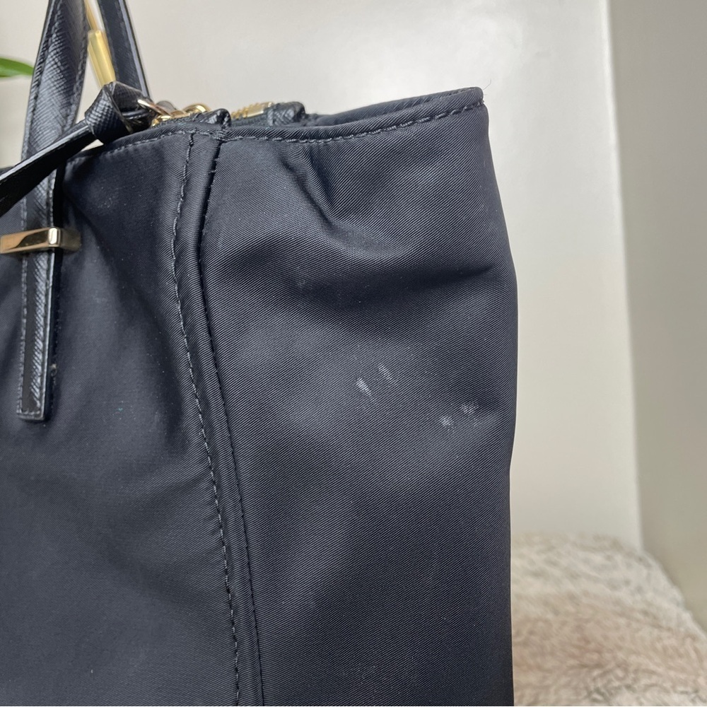 Kate Spade Wilson Road Talya Black Nylon Zip Tote Work Laptop Bag - Picture 6 of 11